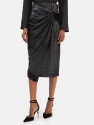 Rinascimento Spódnica midi CFC0126525003 Czarny Slim Fit. Czarne spódnice damskie Rinascimento, xl, bez wzorów, z syntetyku, midi. Za 479.99 zł.