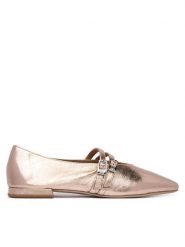 HÖGL Półbuty 1-100931 Złoty. Żółte półbuty damskie Högl, bez wzorów, ze skóry, bez obcasa, na płaskiej podeszwie, bez zapięcia. Za 849.99 zł.