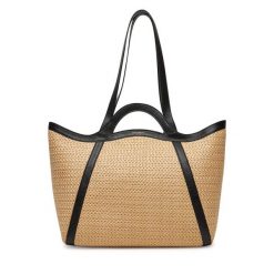 Torebka Coccinelle. Brązowe shopper bag Coccinelle, bez dodatków. Za 1,109.00 zł.