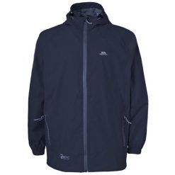 Kurtka Wodoodporna Unisex Dla Dorosłych Qikpac. Niebieskie kurtki damskie Trespass, na wiosnę, xs, bez wzorów, z materiału, z kapturem. Za 160.99 zł.