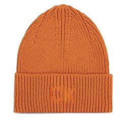 Czapka Calvin Klein. Brązowe czapki damskie Calvin Klein, na zimę, bez wzorów. Za 239.99 zł.