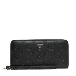 Portfel Guess. Czarne portfele damskie Guess, z aplikacjami. Za 294.99 zł.