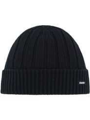 Eisbär Czapka "Ayo" w kolorze czarnym rozmiar: onesize. Czarne czapki damskie Eisbär, z aplikacjami, z wełny. Za 100.99 zł.