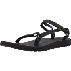 Sandały TEVA W ORIGINAL UNIVERSAL SLIM Czarny. Czarne sandały damskie Teva, bez wzorów, z tkaniny, bez obcasa, bez zapięcia. Za 188.90 zł.