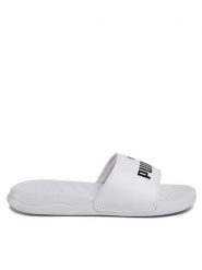 Puma Klapki Popcat 20 372279 02 Biały. Białe klapki damskie Puma, bez wzorów, ze skóry, bez obcasa, bez zapięcia. Za 149.99 zł.