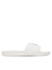 Tommy Hilfiger Klapki Th Script Pool Slide FW0FW09286 Biały. Białe klapki damskie Tommy Hilfiger, bez wzorów, z materiału, bez obcasa, bez zapięcia. Za 169.99 zł.