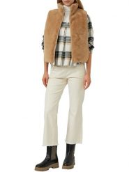 S.OLIVER RED LABEL Dżinsy - Flared fit - w kolorze kremowym rozmiar: 42. Brązowe jeansy damskie s.Oliver RED LABEL. Za 143.99 zł.