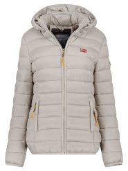 Geographical Norway Kurtka pikowana "Atikolor" w kolorze jasnoszarym rozmiar: M. Szare kurtki damskie Geographical Norway, m, bez wzorów, bez kaptura. Za 162.49 zł.
