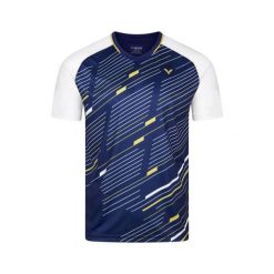 Koszulka sportowa unisex VICTOR T-43100 B. Niebieskie koszulki sportowe damskie Victor, s, bez wzorów, bez ramiączek. Za 129.99 zł.