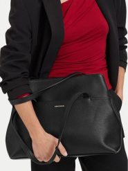 GINO ROSSI Torebka EO-LA224-19649 Czarny. Czarne shopper bag Gino Rossi, ze skóry, bez dodatków. Za 479.99 zł.