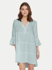 ONLY Sukienka letnia Thyra 15267999 Zielony Regular Fit. Zielone sukienki damskie Only, bez wzorów, z bawełny, bez ramiączek. Za 139.99 zł.