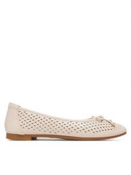 Clara Barson Baleriny WFA3602-3 Beżowy. Brązowe balerinki damskie Clara Barson, bez wzorów, z materiału. Za 69.99 zł.