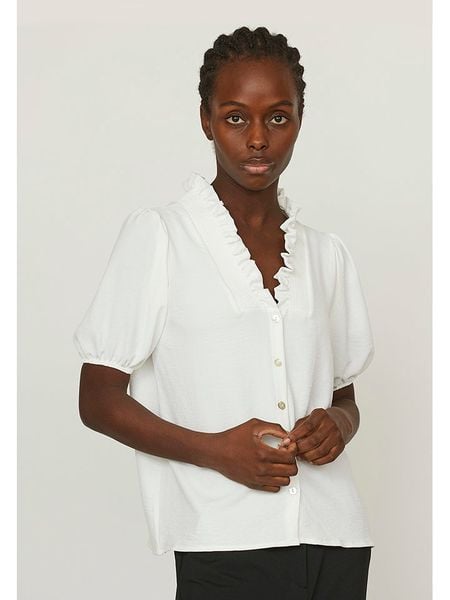 SisterS point Bluzka w kolorze białym rozmiar: XS. Białe bluzki damskie Sisters Point, xs, bez wzorów, bez kołnierzyka, bez ramiączek. Za 48.39 zł.