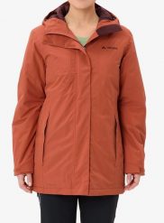 Płaszcz ocieplany damski Vaude Rosemoor Padded Parka. Czerwone parki damskie Vaude, na zimę, m, bez kaptura. Za 709.49 zł.