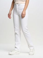 BIG STAR Dżinsy - Slim fit - w kolorze białym rozmiar: W29/L30. Białe jeansy damskie Big Star, z podwyższonym stanem. Za 144.92 zł.