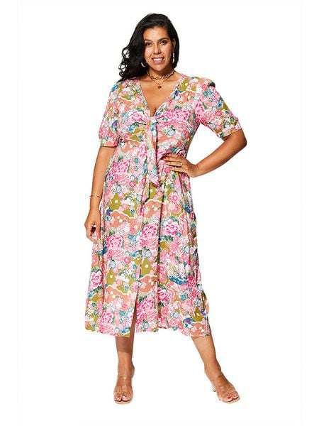 Aller Simplement Sukienka ze wzorem rozmiar: 50/52. Sukienki damskie Aller Simplement, bez wzorów, klasyczne, bez ramiączek. Za 105.88 zł.