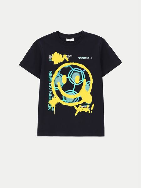 Coccodrillo T-Shirt ZC4143212VBA Granatowy Regular Fit. Niebieskie t-shirty i koszulki chłopięce COCCODRILLO, bez wzorów, z bawełny, bez kołnierzyka, bez ramiączek. Za 39.99 zł.