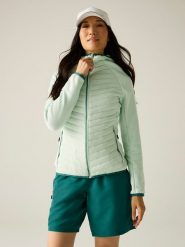 Regatta Kurtka hybrydowa "Anderson" w kolorze zielonym rozmiar: 38. Zielone kurtki sportowe damskie Regatta, bez wzorów, z materiału, bez kaptura. Za 167.28 zł.