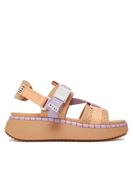 Steve Madden Sandały Decorum SM11003017 Kolorowy. Sandały damskie Steve Madden, bez wzorów, z materiału, bez obcasa, na koturnie, bez zapięcia. Za 439.99 zł.