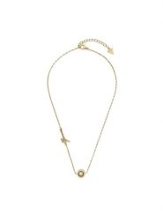 Guess Naszyjnik JUBN01 459JW Złoty. Żółte naszyjniki damskie Guess, złote. Za 179.99 zł.