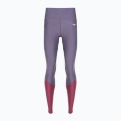 Legginsy do biegania damskie Mizuno BG3000. Fioletowe legginsy damskie Mizuno, l, bez wzorów, z elastanu. Za 139.99 zł.