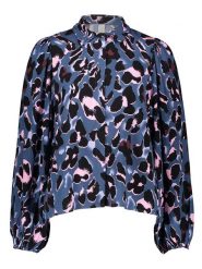 YAS Bluzka w kolorze niebiesko-czarnym rozmiar: 40. Czarne bluzki damskie YAS, bez wzorów, z wiskozy, bez kołnierzyka, bez ramiączek. Za 137.42 zł.