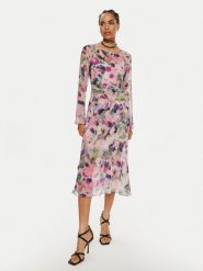 Patrizia Pepe Sukienka codzienna 8A1386 A461-FE83 Różowy Regular Fit. Czerwone sukienki damskie Patrizia Pepe, bez wzorów, z syntetyku, bez ramiączek. Za 879.99 zł.