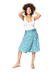 Aller Simplement Spódnica w kolorze błękitno-białym rozmiar: 34-40. Białe spódnice damskie Aller Simplement, bez wzorów, klasyczne, maxi. Za 39.99 zł.