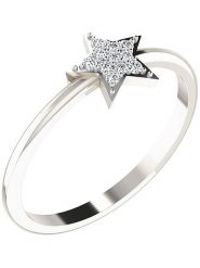 Diamant Vendôme Złoty pierścionek z diamentami rozmiar: 63. Szare pierścionki damskie Diamant Vendöme, z diamentem, złote. Za 658.88 zł.