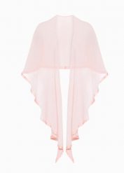 Szal - poncho. Czerwone szaliki damskie bonprix, bez wzorów. Za 59.99 zł.