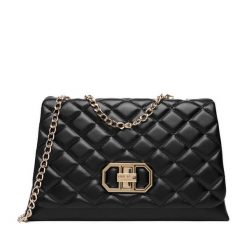 Torebka Nine West. Czarne torebki wieczorowe damskie Nine West, bez wzorów, bez dodatków. Za 199.99 zł.