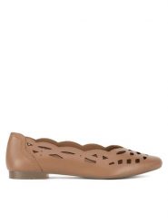 Lasocki Baleriny RST-KAJA-35 Brązowy. Brązowe balerinki damskie Lasocki, bez wzorów, ze skóry. Za 135.99 zł.