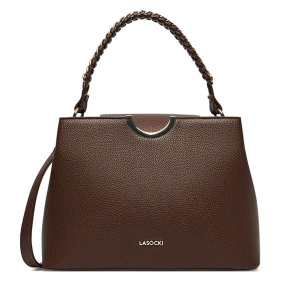 Torebka Lasocki. Brązowe torebki klasyczne damskie Lasocki, bez dodatków. Za 199.99 zł.