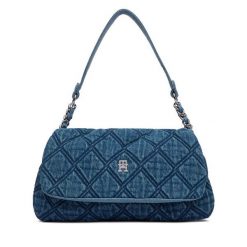 Torebka Tommy Hilfiger. Niebieskie torebki klasyczne damskie Tommy Hilfiger, z denimu, bez dodatków. Za 649.99 zł.