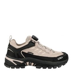 Buty trekkingowe damskie RIGEL LOW 2.0 FITGO skóra wodoodporne. Brązowe obuwie trekkingowe damskie CMP, z gumy, bez zapięcia. Za 599.99 zł.