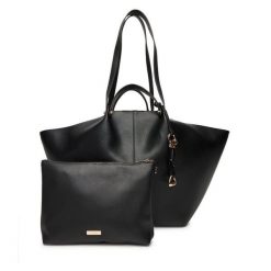 Torebka Aldo. Czarne shopper bag ALDO, bez wzorów, bez dodatków. Za 419.99 zł.