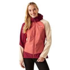 Kurtka Damska Desoto X Soft Shell. Czerwone kurtki damskie Regatta, m, bez wzorów, z elastanu, z kapturem. Za 169.99 zł.