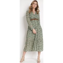 Zielona Sukienka Epicenter. Zielone sukienki damskie Born2be, bez wzorów, eleganckie, bez ramiączek. Za 119.99 zł.