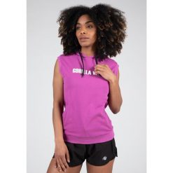 Virginia Bluza z kapturem bez rękawów - Fuksja. Czerwone bluzy damskie GORILLA WEAR, s, bez wzorów, z kapturem. Za 191.00 zł.
