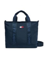 Tommy Jeans Torebka Tjw Daily Mini Tote AW0AW17566 Granatowy. Niebieskie torebki klasyczne damskie Tommy Jeans, z jeansu, bez dodatków. Za 299.99 zł.