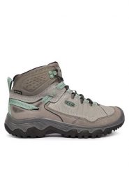 Keen Trekkingi Targhee IV Waterproof Hiking Boot 1028989 Szary. Szare obuwie trekkingowe damskie Keen, z nubiku, bez zapięcia. Za 599.99 zł.