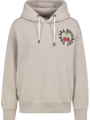 Sublevel Bluza w kolorze kremowym rozmiar: XL. Brązowe bluzy damskie Sublevel, xl, bez wzorów, z kapturem. Za 105.38 zł.