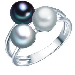 Valero Pearls Pierścionek z perłą srebro wysokiej próby Perła hodowlana słodkowodna srebrny Pierścionki 1 ct Damski. Szare pierścionki damskie Valero Pearls, z perłą, srebrne. Za 289.99 zł.