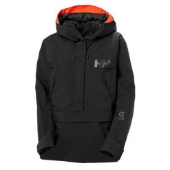 Damska kurtka narciarska Helly Hansen Powchaser Anorak. Czarne kurtki damskie Helly Hansen, l, bez wzorów, z materiału, bez kaptura. Za 1,071.50 zł.