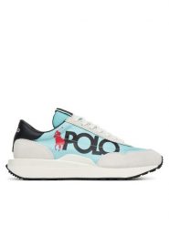 Polo Ralph Lauren Sneakersy 804978184001 Niebieski. Niebieskie obuwie sportowe damskie Polo Ralph Lauren, z materiału, bez zapięcia. Za 479.99 zł.