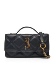 Steve Madden Torebka Bjeffa SM13001604 Czarny. Czarne torebki wieczorowe damskie Steve Madden, bez wzorów, ze skóry, bez dodatków. Za 299.99 zł.