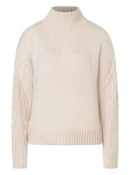 More & More Sweter w kolorze beżowym rozmiar: 44. Brązowe swetry klasyczne damskie More & More, ze splotem, bez kołnierzyka. Za 69.99 zł.