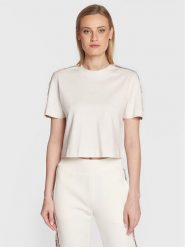 Guess T-Shirt V3RI08 I3Z14 Beżowy Relaxed Fit. Brązowe t-shirty damskie Guess, m, z aplikacjami, z bawełny, bez kołnierzyka. Za 175.00 zł.