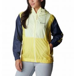 Kurtka wiatrówka damska Columbia Lily Basin Jacket. Żółte kurtki damskie Columbia, s, bez wzorów, bez kaptura. Za 129.99 zł.
