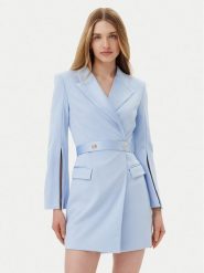 Imperial Sukienka koktajlowa ADAZJAWC Błękitny Regular Fit. Niebieskie sukienki damskie Imperial, bez wzorów, z syntetyku, wizytowe, bez ramiączek. Za 609.99 zł.